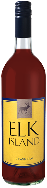 a bottle of cranberry wine